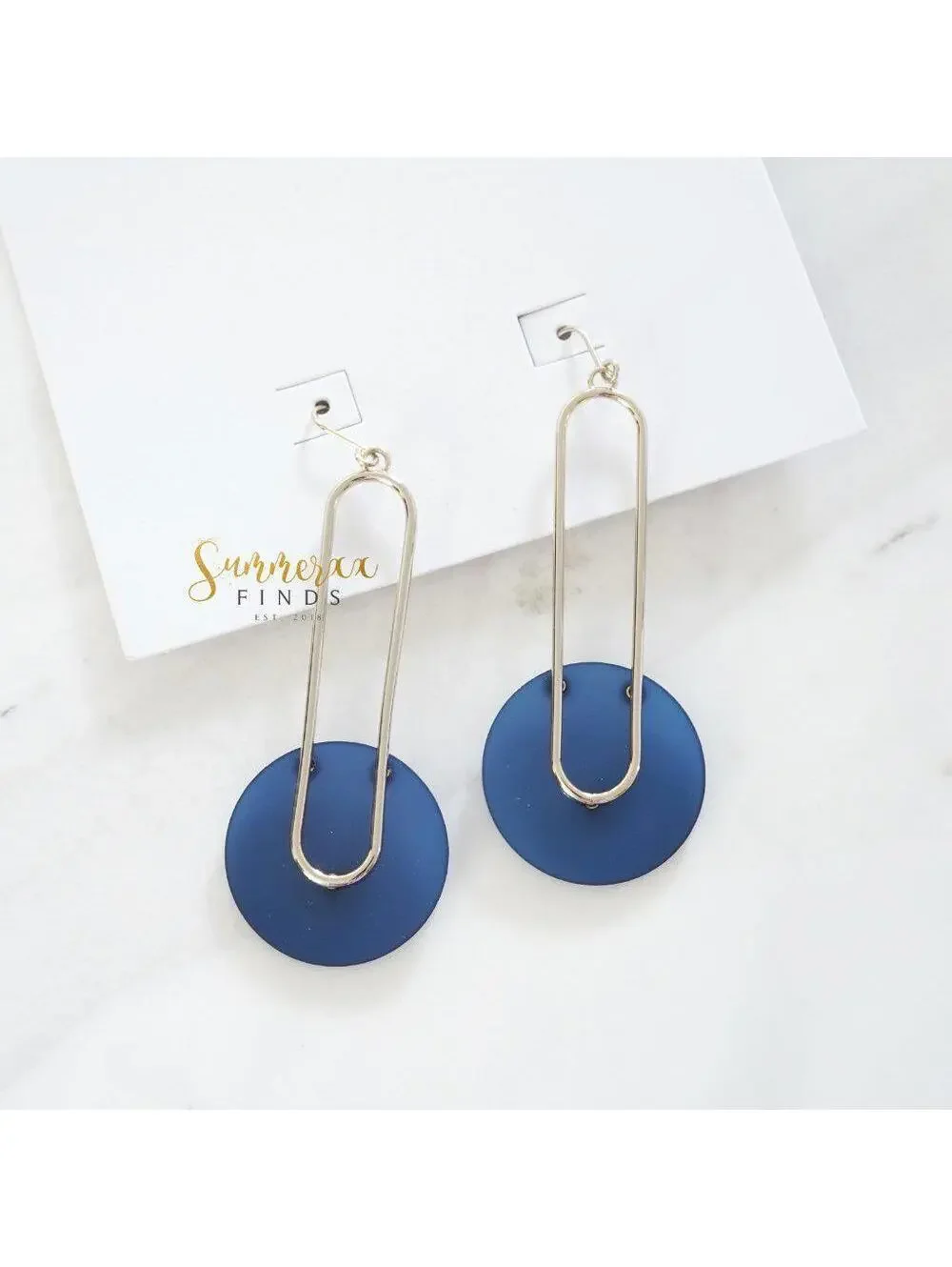 & Other Stories Hanging Duo Shape Earrings